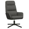 vidaXL Chaise de relaxation Gris fonc&eacute; Tissu