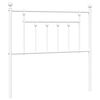 vidaXL T&ecirc;te de lit de remplacement m&eacute;tal blanc 90 cm