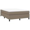 vidaXL Cadre de lit taupe 140x200 cm tissu