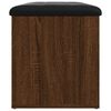 vidaXL Banc de rangement ch&ecirc;ne marron 82x42x45 cm Bois d'ing&eacute;nierie