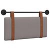 vidaXL T&ecirc;te de lit suspendue Taupe PU antique