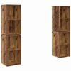 vidaXL Ensemble meuble TV 4 pc Bois Ancien Bois d'ing&eacute;nierie