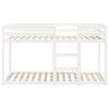 vidaXL Lit superposé sans matelas blanc 75x190 cm bois de pin massif