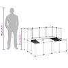 vidaXL Cage pour petits animaux Noir 143x107x93 cm PP et Acier