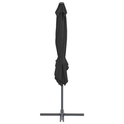 vidaXL Parasol de jardin en porte-à-faux avec mât en acier anthracite