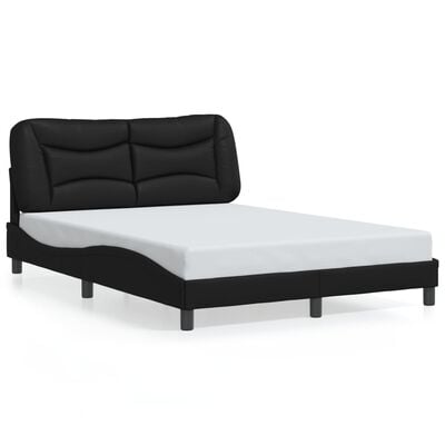 vidaXL Cadre de lit sans matelas noir 140x190 cm similicuir