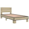 vidaXL Cadre de lit sans matelas ch&ecirc;ne sonoma 90x200 cm
