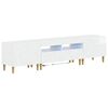 vidaXL Ensemble de 3 Meubles TV LED DELFT Blanc brillant