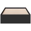 vidaXL Cadre de lit avec tiroirs sans matelas noir 100x200 cm