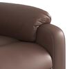 vidaXL Fauteuil de massage inclinable électrique marron similicuir