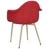 vidaXL Chaise de salle &agrave; manger Rouge bordeaux Tissu