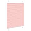vidaXL Store pliss&eacute; rose 105x150 cm largeur du tissu 104,4cm polyester