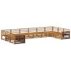 vidaXL Ensembles de canap&eacute;s 10 pcs Bois d'Acacia Massif