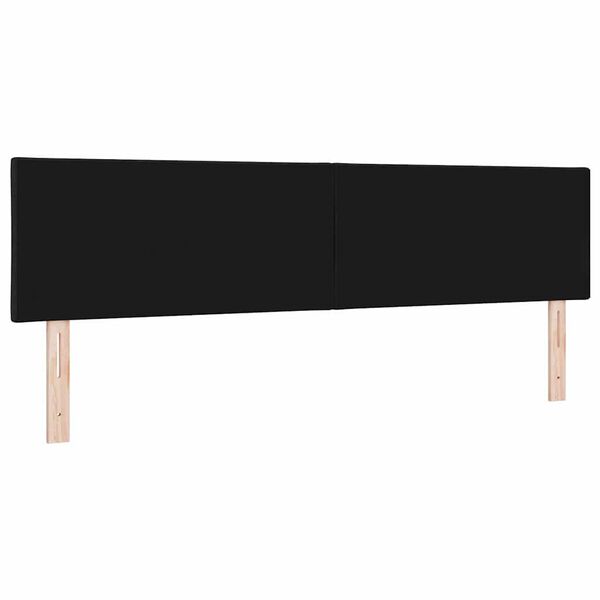 vidaXL Tête de lit avec tête de lit Noir 180 cm Cuir synthétique