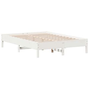 vidaXL Cadre de lit sans matelas blanc 140x200 cm bois de pin massif