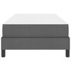 vidaXL Lit &agrave; ressorts avec matelas Gris fonc&eacute; 90 x 190 cm tissu