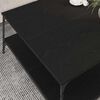 vidaXL Table basse Ch&ecirc;ne noir 100 x 100 x 40 cm Bois d'ing&eacute;nierie