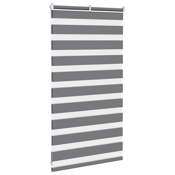vidaXL Store z&egrave;bre gris fonc&eacute; largeur du tissu 70,9 cm polyester