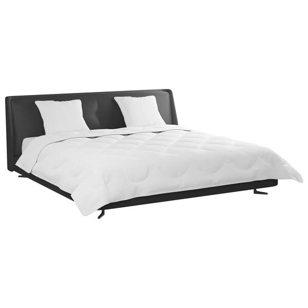 vidaXL Duvet d'&eacute;t&eacute; simple avec oreiller 3 pcs Blanc Microfibre