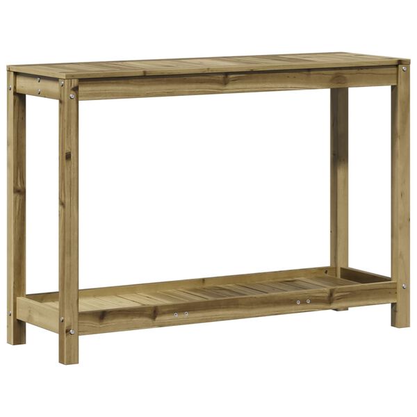 vidaXL Table de rempotage avec &eacute;tag&egrave;re 108x35x75 cm bois pin impr&eacute;gn&eacute;