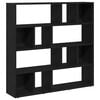 vidaXL Biblioth&egrave;que/Paravent de pi&egrave;ce en ch&ecirc;ne noir 105 x 24 x 102 cm