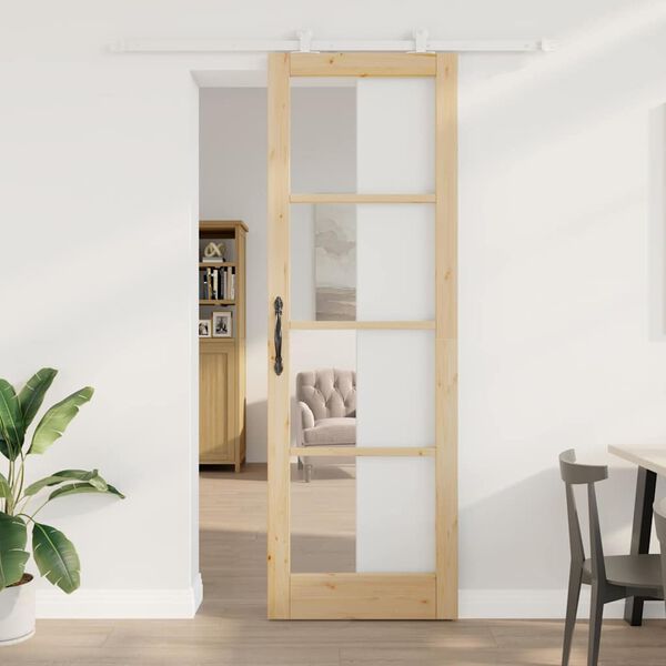 vidaXL Porte coulissante ORKDAL Naturel 78 x 232 cm