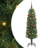 vidaXL Sapin de Noël artificiel Vert 150 cm PVC et acier et plastique