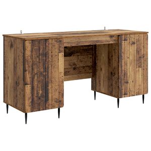 vidaXL Bureau Bois ancien 142,5 x 50 x 75 cm Bois d'ing&eacute;nierie