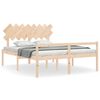 vidaXL Lit pour personne &acirc;g&eacute;e sans matelas 160x200 cm bois massif