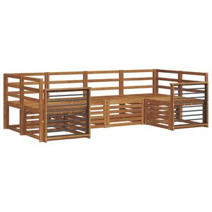 vidaXL Ensemble de canap&eacute;s d'ext&eacute;rieur 6 pc Naturel