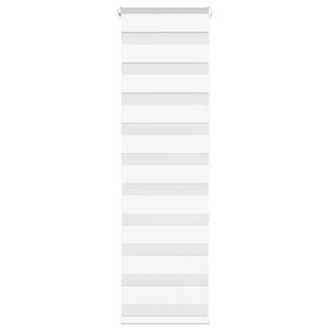 vidaXL Store z&egrave;bre blanc 40x150 cm largeur du tissu 35,9 cm polyester