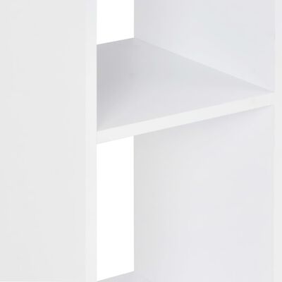 vidaXL Table de bar Blanc et chêne Sonoma 60x60x110 cm