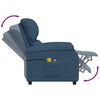 vidaXL Fauteuil de massage Bleu Tissu
