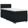 vidaXL Lit boxspring avec matelas Noir 80 x 200 cm Tissu