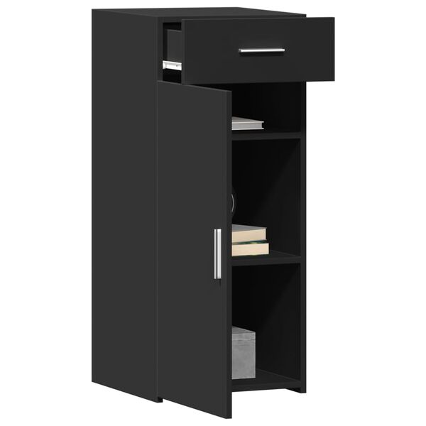 vidaXL Buffet noir 40x42,5x93 cm bois d'ing&eacute;nierie