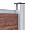 vidaXL Panneau de clôture WPC 95x186 cm Marron