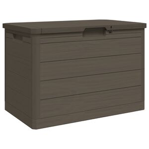 vidaXL Bo&icirc;te &agrave; coussins d'ext&eacute;rieur brun 77,5x44,5x53 cm polypropyl&egrave;ne