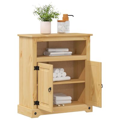 vidaXL Armoire de salle de bain Corona 70x33x80 cm bois de pin massif