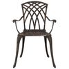 vidaXL Ensemble de salle &agrave; manger pour jardin 7 pcs Bronze Aluminium
