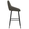 vidaXL Tabouret de bar Gris fonc&eacute; Velours