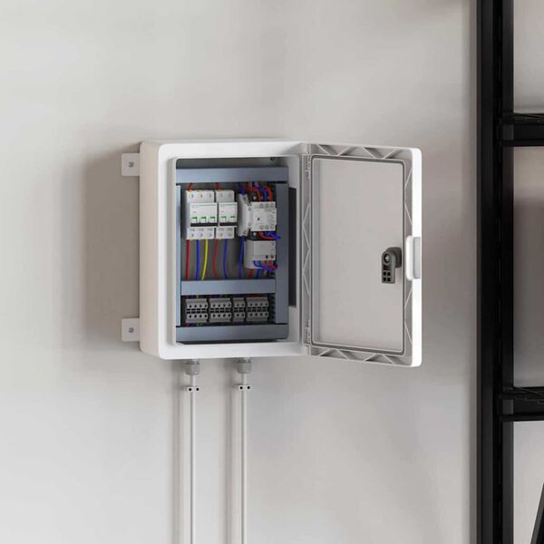 vidaXL Armoire de contr&ocirc;le Gris 47 x 20 x 60 cm Plastic ABS