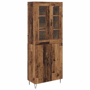 vidaXL Haut Armoire Bois Ancien 69,5 x 34 x 180 cm Bois d'ing&eacute;nierie