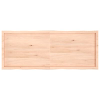 vidaXL Dessus de table bois massif non traité bordure assortie