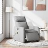 vidaXL Fauteuil de massage inclinable &eacute;lectrique gris clair tissu