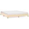 vidaXL Cadre de lit sans matelas cr&egrave;me 180x200 cm tissu
