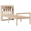 vidaXL Lit bibliothèque sans matelas 75x190 cm bois de pin massif