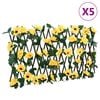 vidaXL&nbsp;Treillis de lierre artificiel extensible 5 pcs jaune 180x30 cm