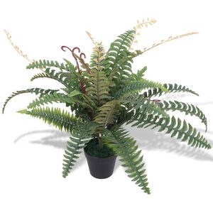 vidaXL Plante artificielle avec pot Foug&egrave;re 60 cm Vert