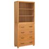 vidaXL Ensemble de meubles de rangement 2 pc Naturel 80 x 35 x 185 cm