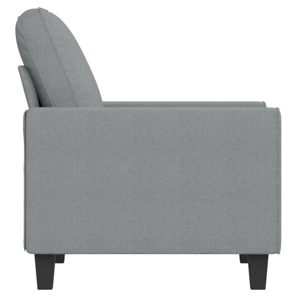 vidaXL Fauteuil Gris clair 60 cm Tissu